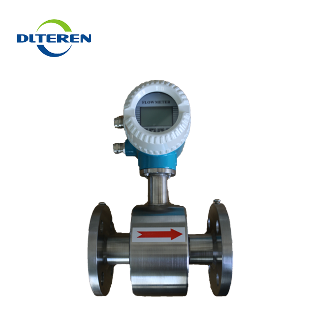 DN40 stainless steel 304 material electromagnetic flow meter with 4-20mA and pulse output