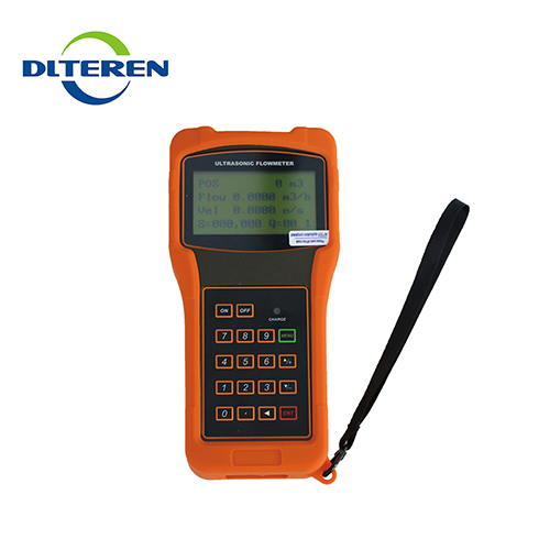 Quantity assured portable hand held ultrasonic transducer flow meter accuracy calculation