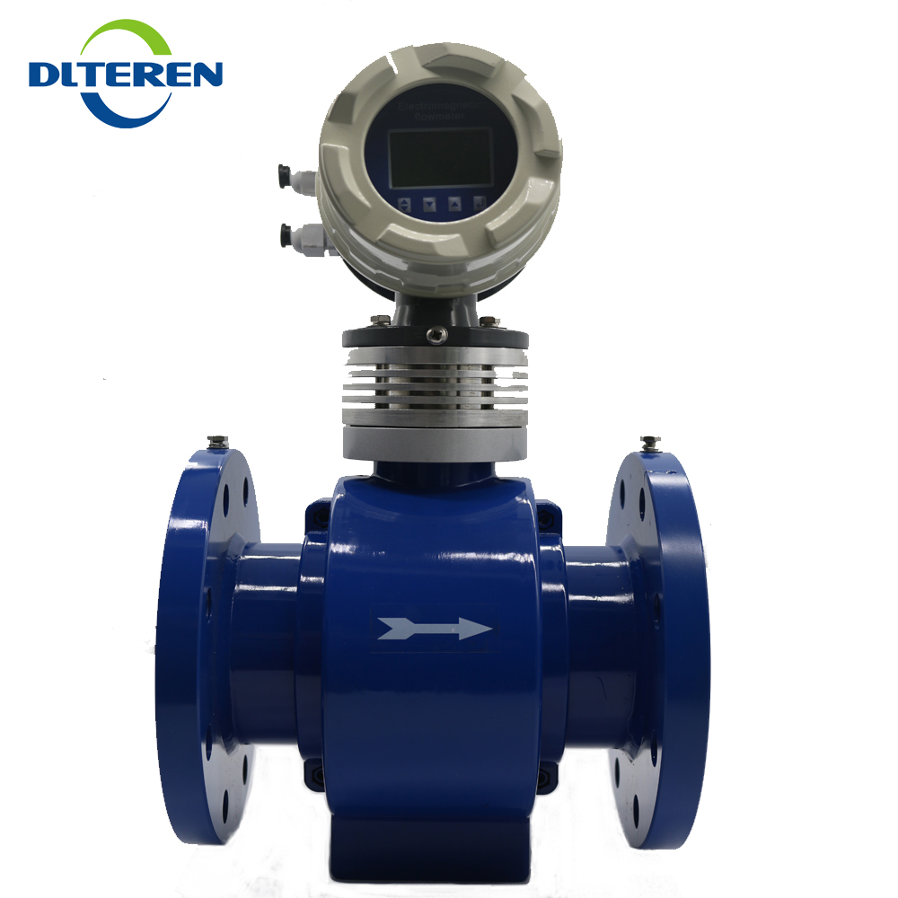  Hard rubber liner cheap electromagnetic flow meter water 