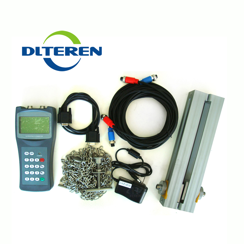 Portable ultrasonic fuel oil flow meter, portable fuel oil flow meter