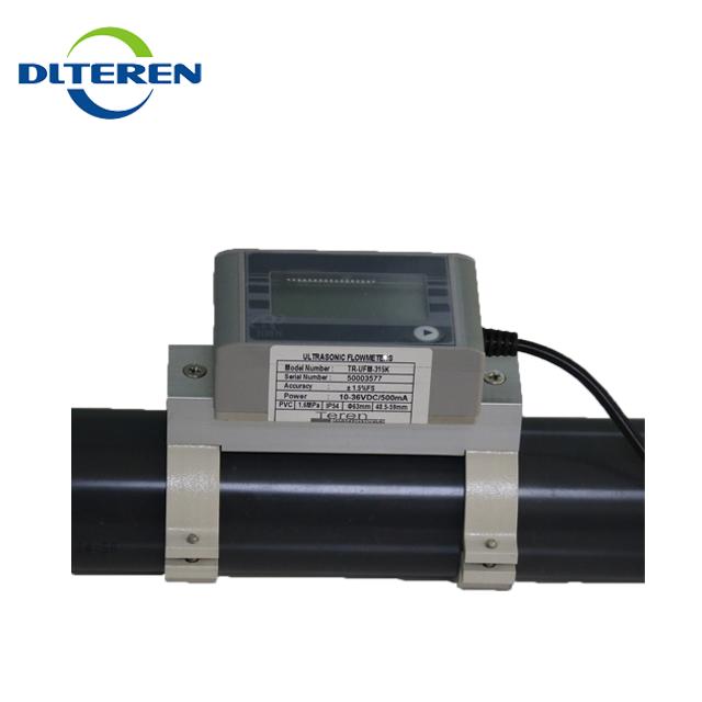 Clamp on water Ultrasonic flow rate sensor flow controller 