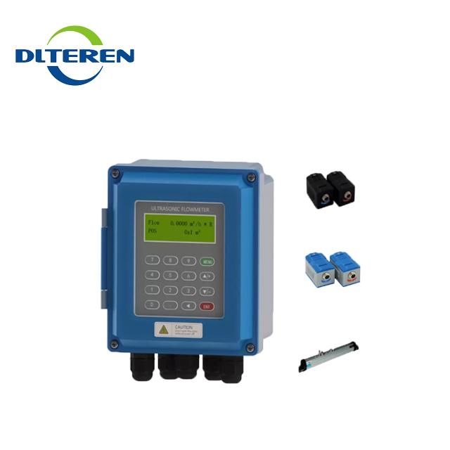 DTI-200F5 IP68 waterproof Clamp on High temperature liquid TUF-2000B water flowmeter flow meters ultrasonic 