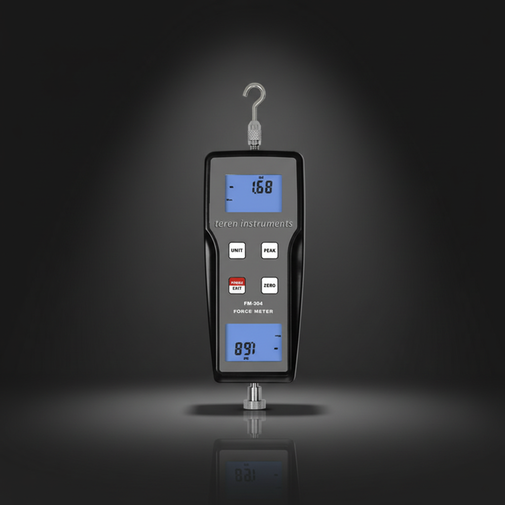 Teren FM-204-1k Multi-functional Digital Force Gauge Push Pull Force Testing Meter for Electronics Building Hardware